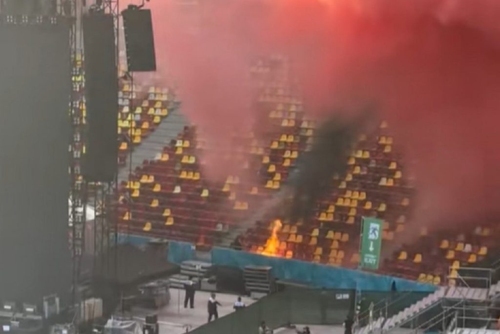 Incendiu la concertul lui Max Korzh pe Arena Națională. 15 persoane au avut nevoie de îngrijiri