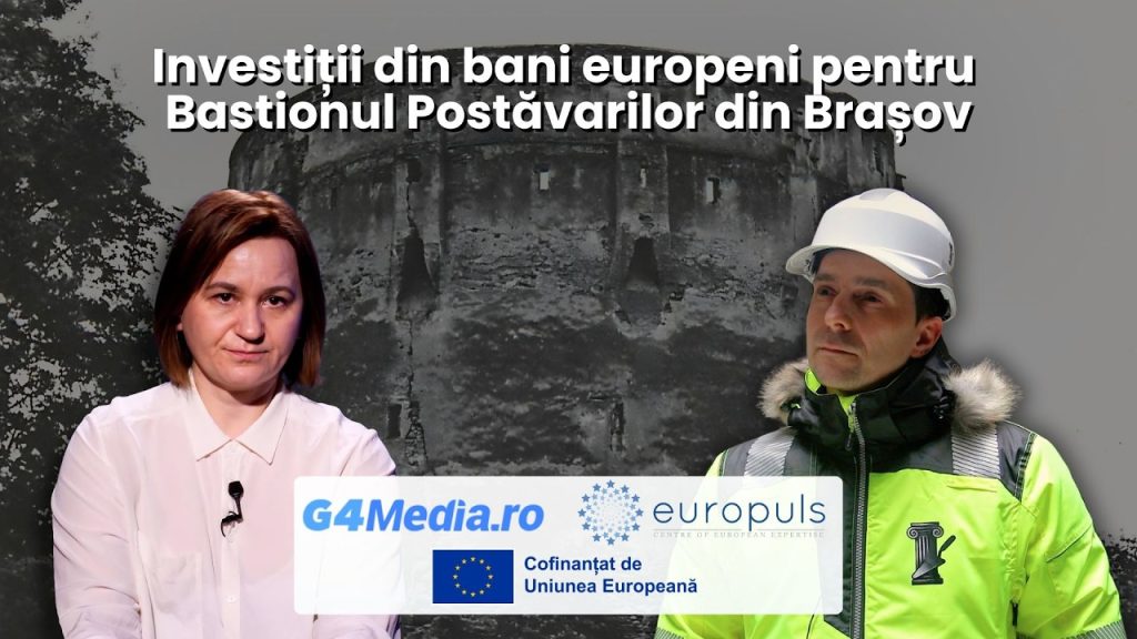 REPORTAJ VIDEO: Cum este restaurat Bastionul Postăvarilor din Brașov cu investiții de 10 milioane de lei din fonduri europene