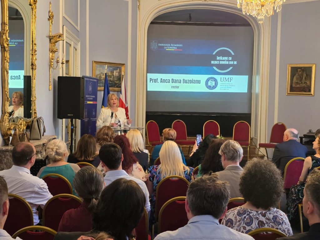 Anca Buzoianu, întâlnire cu absolvenții UMF Cluj din Marea Britanie: „A fost o reală bucurie”