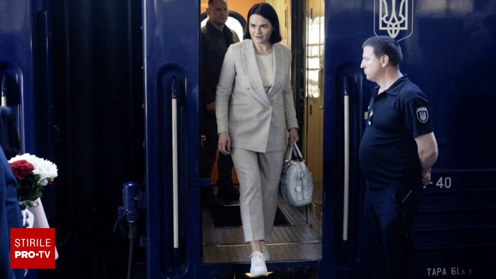 Politicianul trimis în exil de Lukașenko după  „prezidențialele” din Belarus, vizită-surpriză la Kiev. Scopul deplasării