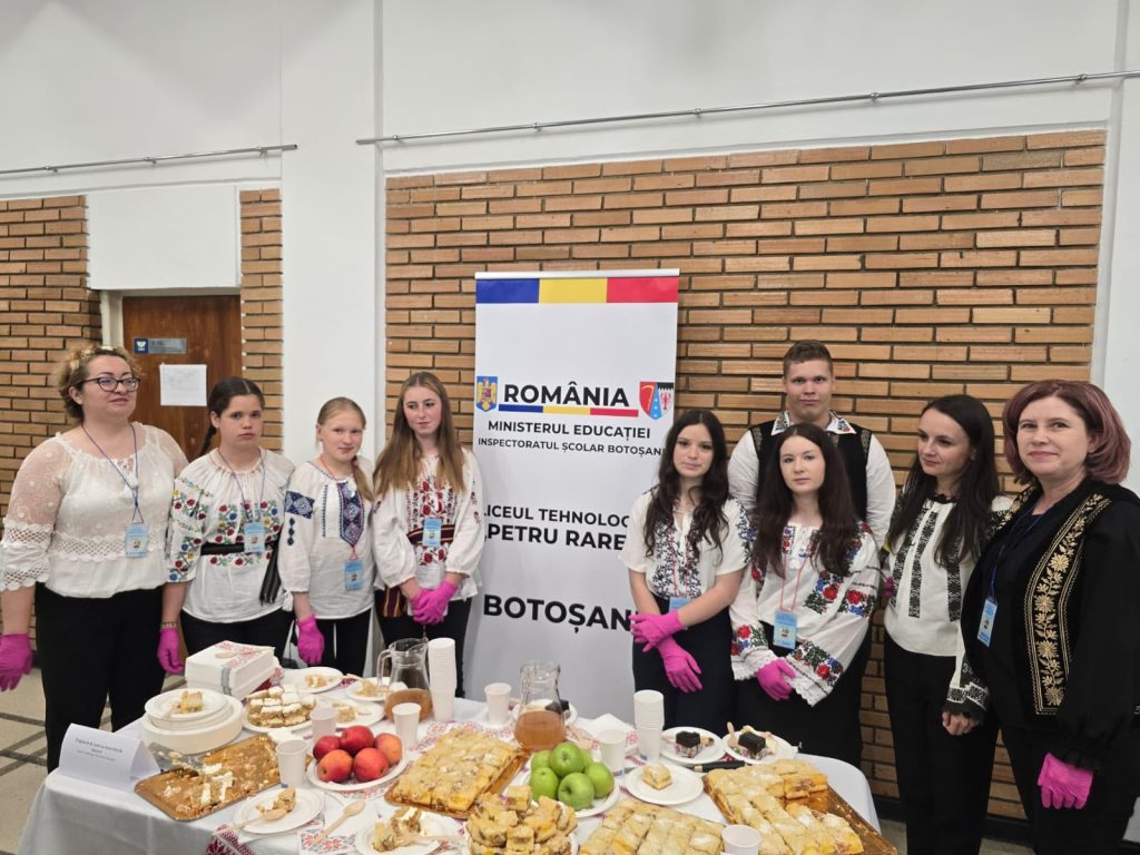 Elevi din Botoșani premiați pentru talentul culinar: desert tradițional apreciat la un concurs regional