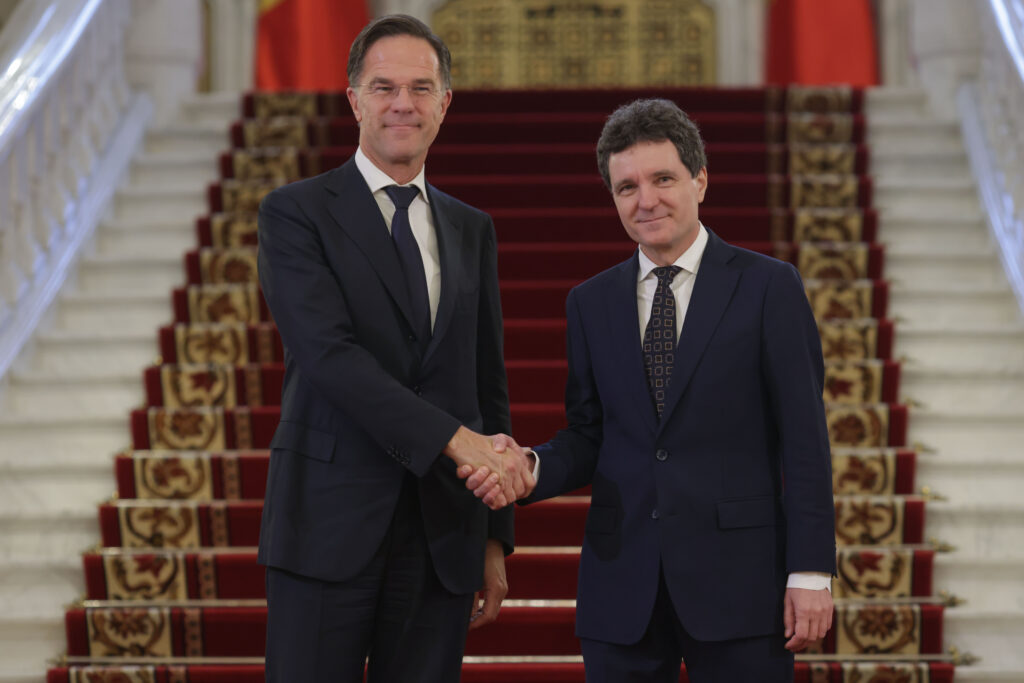 Nicușor Dan, discuție cu Mark Rutte după incidentul de la Galați: România cere consolidarea apărării pe Flancul Estic