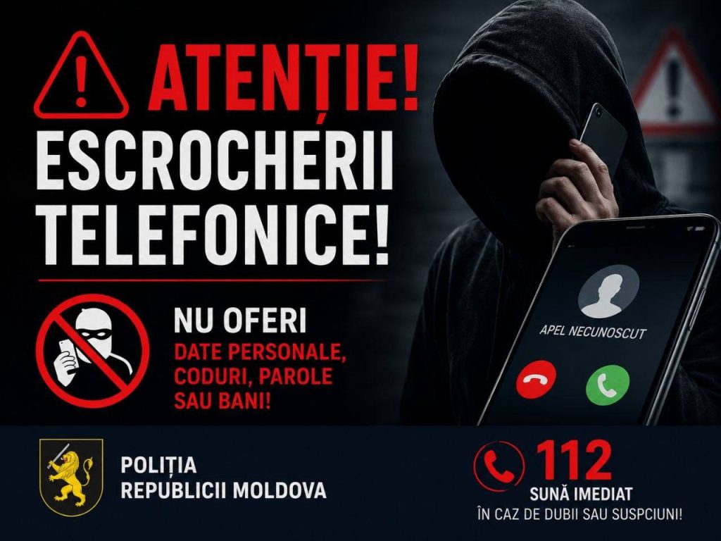 Peste 1,5 milioane de lei pierduți în doar 24 ore din cauza escrocheriilor telefonice