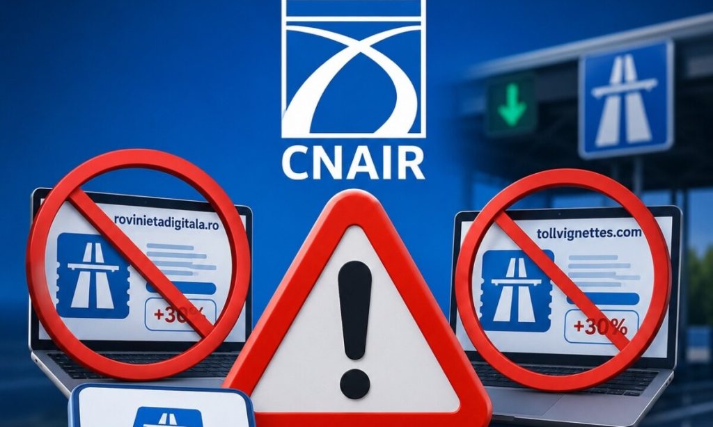 CNAIR a identificat încă două portaluri neautorizate pentru vânzarea rovinietei. Ce trebuie să știe șoferii