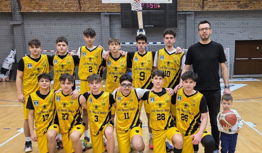 Juniorii U16 de la Cuza Pirates Brăila joacă pentru locurile 13-16 la turneul final de baschet masculin