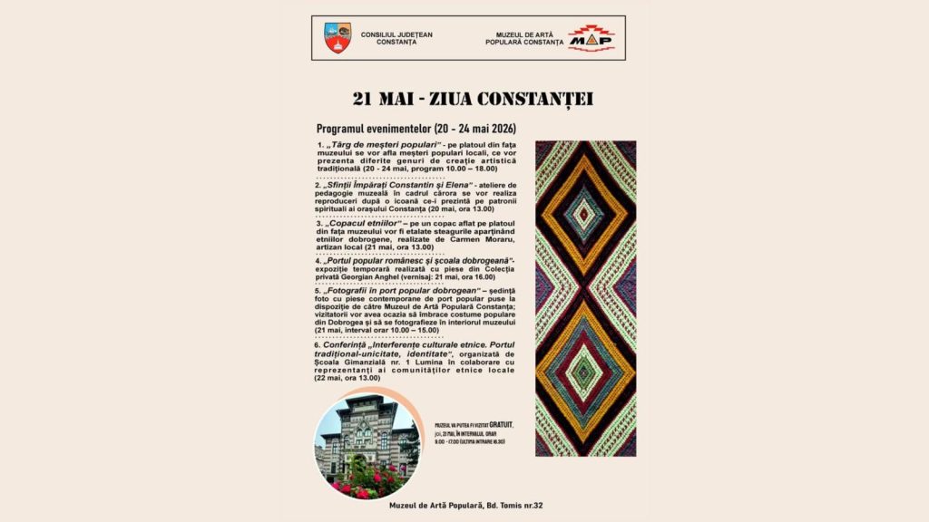 „Ziua Constanței”, sărbătorită la Muzeul de Artă Populară