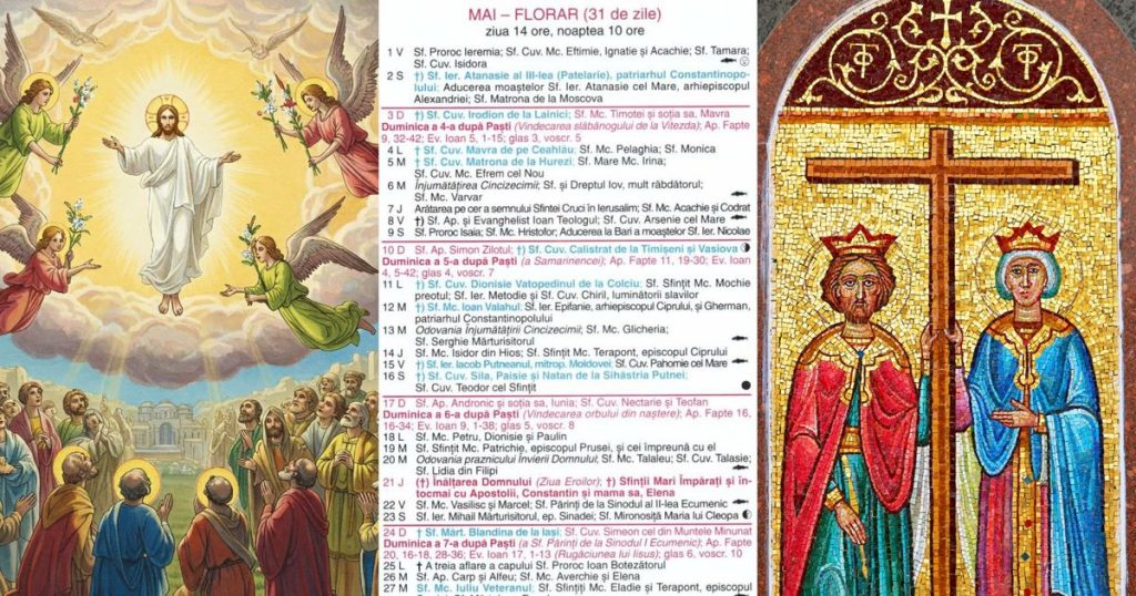 Ce sărbătoare e pe 21 mai 2026 în calendarul ortodox. O mulțime de români își serbează onomastica