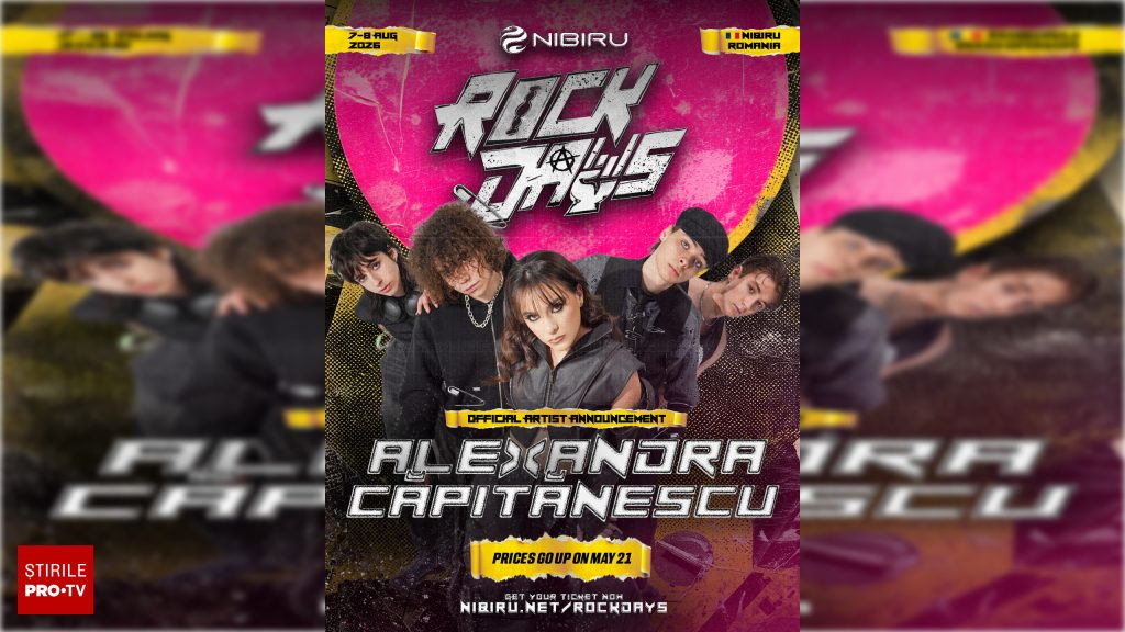 Alexandra Căpitănescu, direct de pe scena Eurovision pe scena ROCK DAYS la NIBIRU