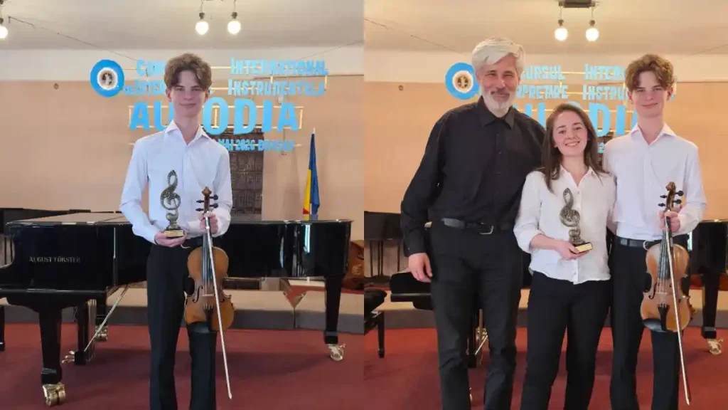 FOTO | Nicolae Andrei Bulac a cucerit Trofeul „Tânărul Instrumentist” 2026: Performanțe și pentru alți elevi ai Liceului de Arte din Alba Iulia la un prestigios concurs