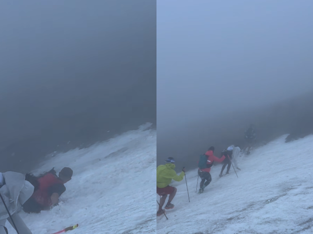 Cum au căzut oamenii în râpă în Munții Bucegi. Imagini de la accidentele din timpul maratonului Transylvania 100