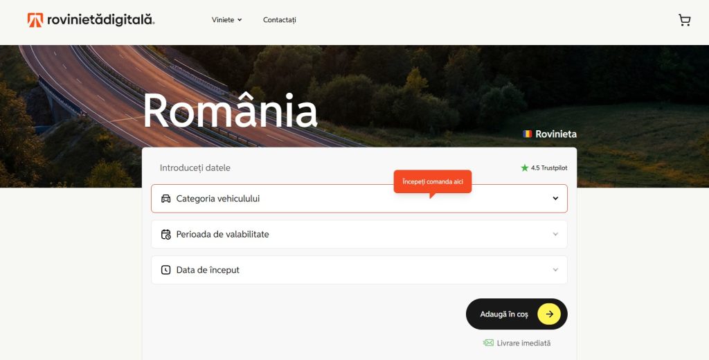 Atenție de unde cumperi rovinieta. Două site-uri neautorizate cer taxe mai mari cu 30%