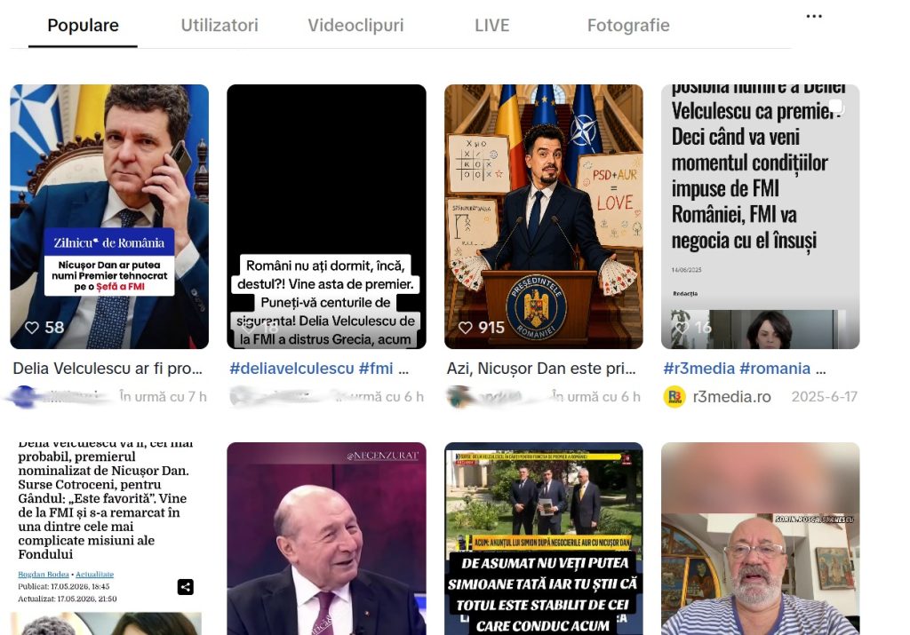 Cum au împins influencerii “suveraniști” narațiunea despre ”Delia Velculescu premier” înaintea consultărilor de la Cotroceni: ”Asasinul economic care vine să cotropească România la ordinul Bruxelles-ului”