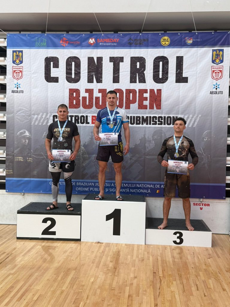Locul I pentru jandarmul Denis Pop la Competiția de Brazilian Jiu Jitsu a Sistemului Național de Apărare, Ordine Publică și Siguranță Națională