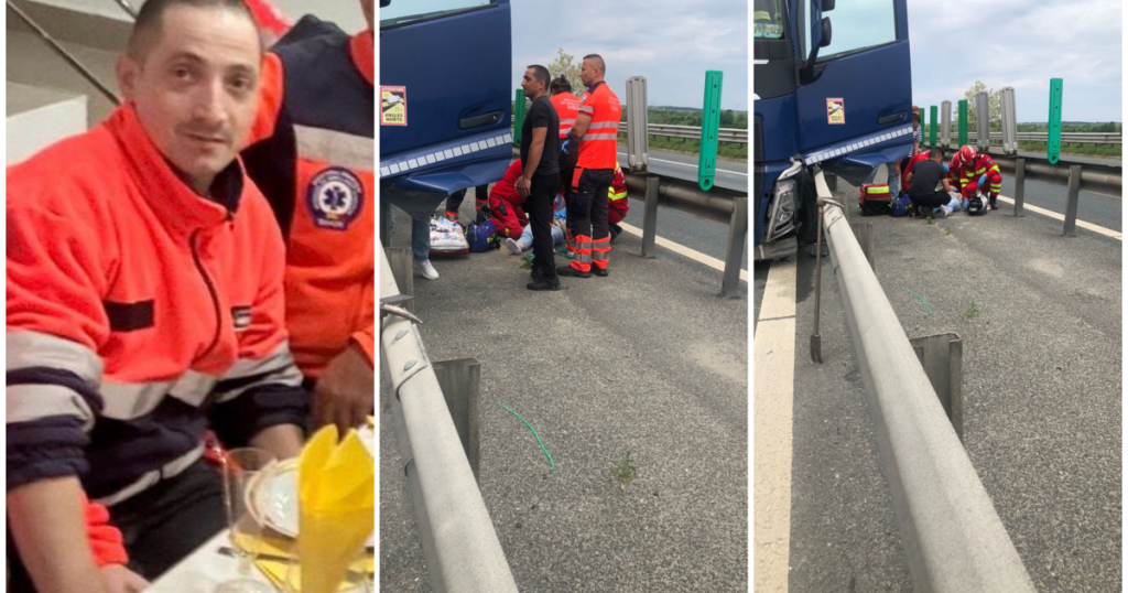 Un ambulanțier bihorean aflat în timpul liber a intervenit pentru salvarea vieții unei femei rănite într-un accident pe autostradă