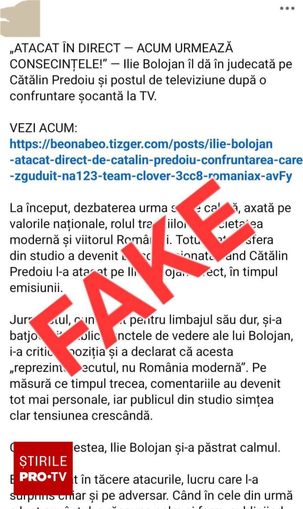 MAI avertizează asupra unor informaţii false despre Ilie Bolojan și Cătălin Predoiu. Link-uri care pot fura date personale
