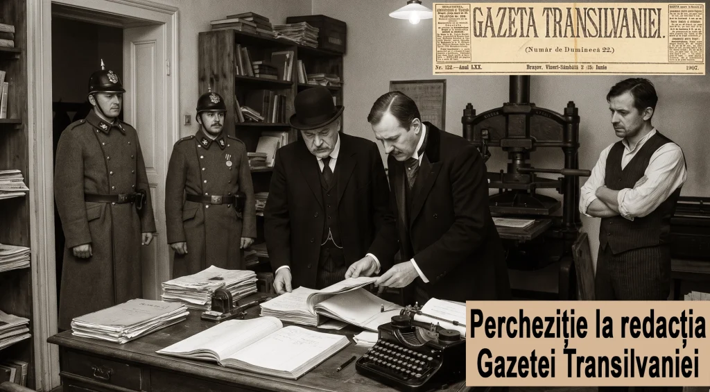 2 IUNIE 1907. Percheziție la redacția „Gazetei Transilvaniei”