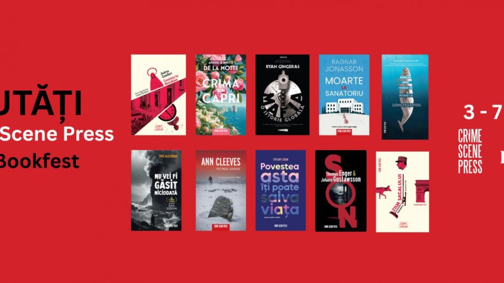 Crime Scene Press aduce la Bookfest cele mai așteptate thrillere ale momentului și lansează colecția de non-ficțiune Spotlight