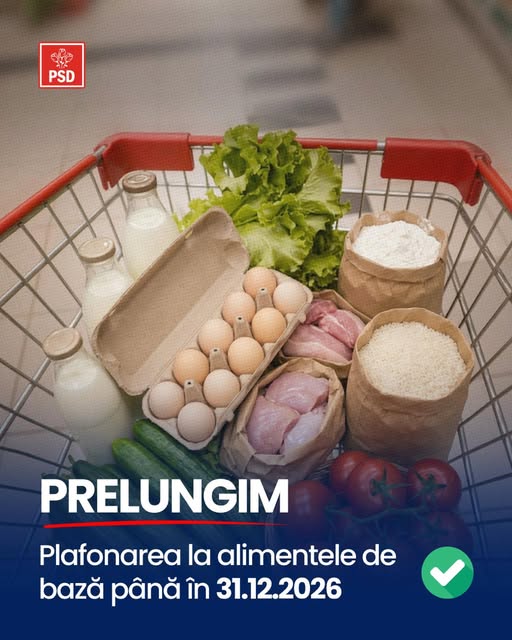 Florin Barbu: Prelungim plafonarea adaosului comercial pentru alimentele de bază până la 31 decembrie 2026