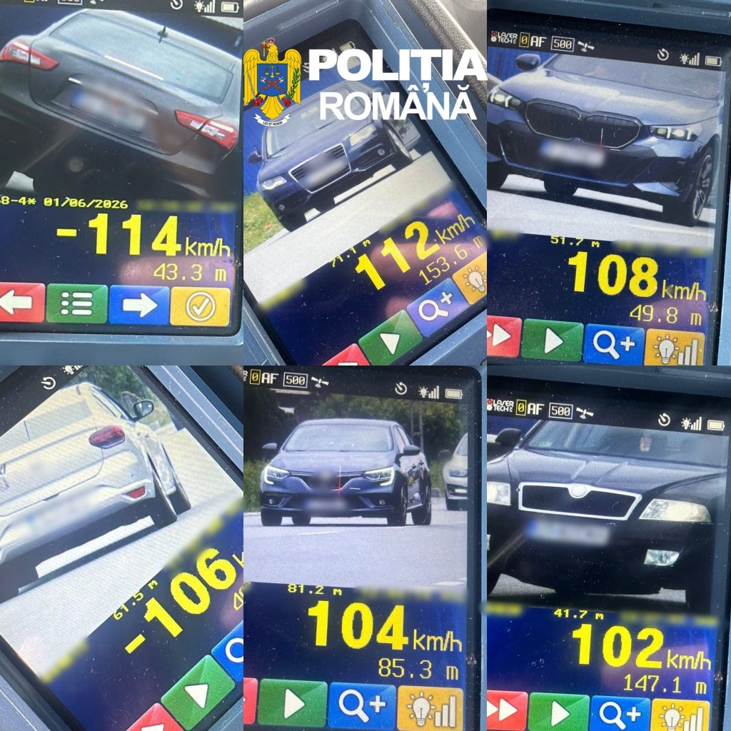Zeci de șoferi sancționați pe DN 6