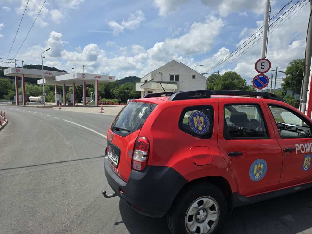 VIDEO/FOTO: Scăpări de gaze la rezervorului unei stații GPL, în Mediaș