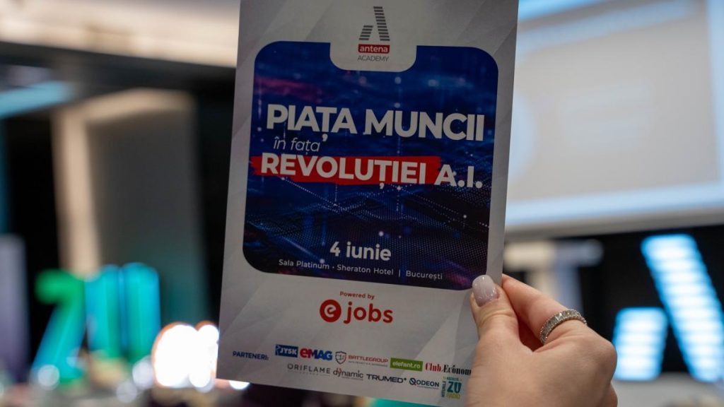 Antena Academy și Antena Group au organizat conferința „Piața muncii în fața revoluției AI”, dedicată impactului inteligenței artificiale asupra organizațiilor
