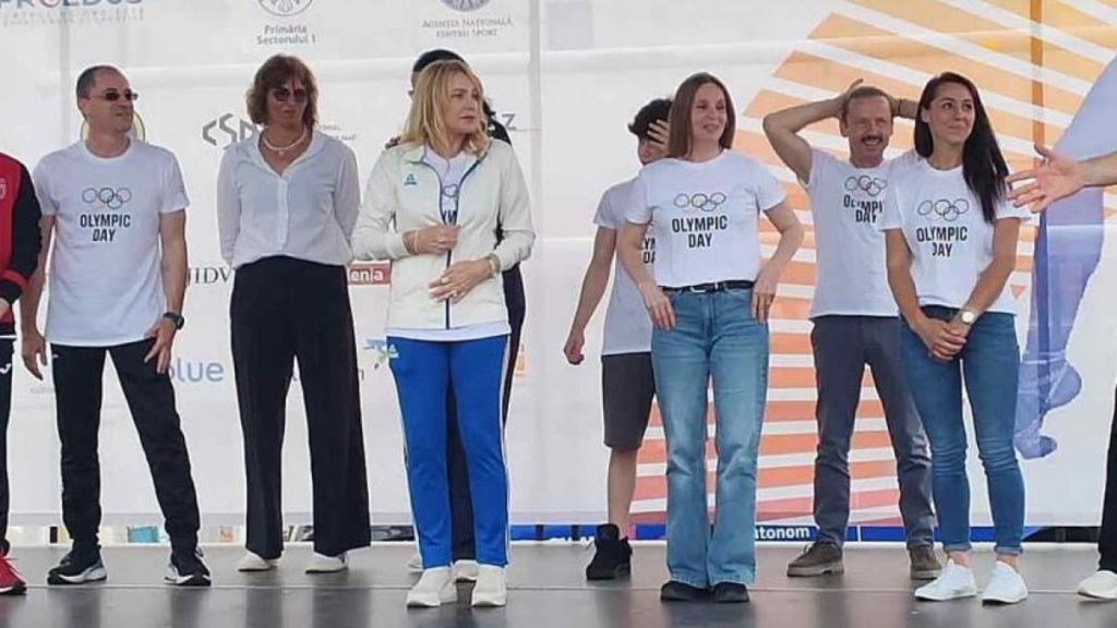Nadia Comăneci a dat startul Crosului „Ziua Olimpică”