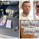 Doi bărbați, prinși cu peste 400.000 de euro falși. Polițiștii i-au reținut când încercau să vândă 100.000