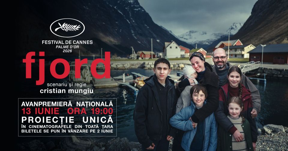 „Fjord”, filmul lui Mungiu care a câștigat Palme d’Or 2026, în avanpremieră la Cinema Arta