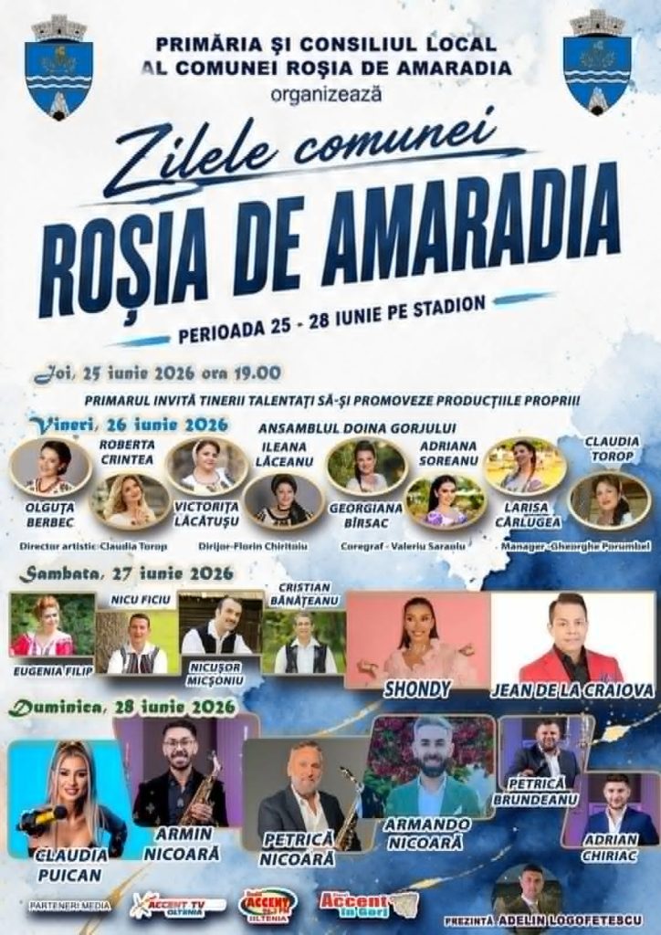 Jean de la Craiova, invitat special la Zilele Comunei Roșia de Amaradia