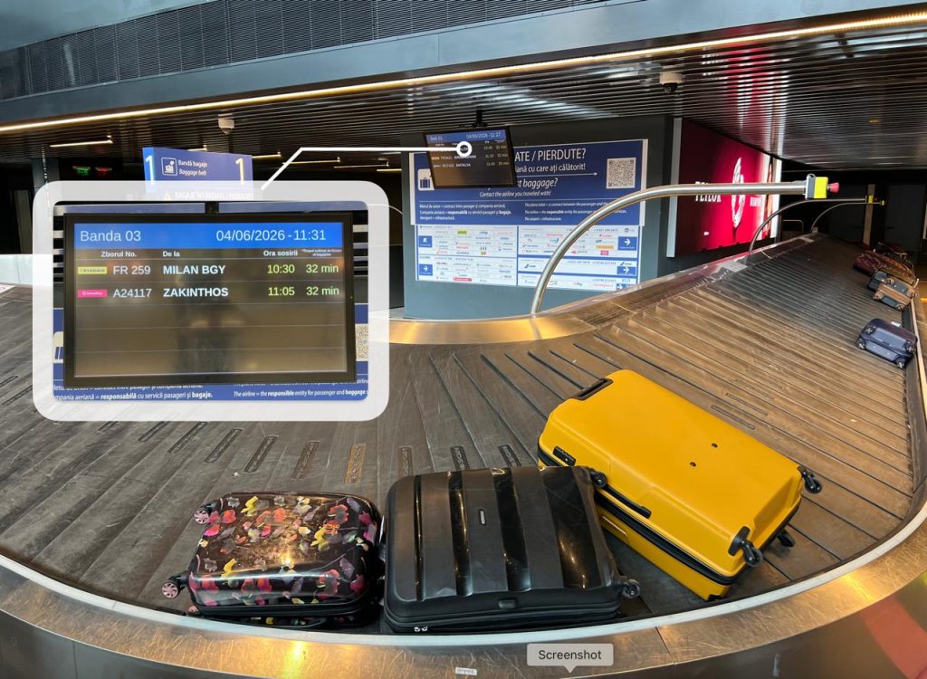 Premieră pe Aeroportul Otopeni. Inteligența artificială le va spune pasagerilor când își primesc bagajele