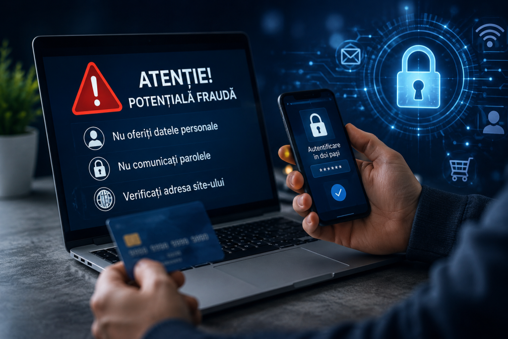 Poliția avertizează: fraudele online devin tot mai sofisticate. Cum îți poți proteja datele și conturile
