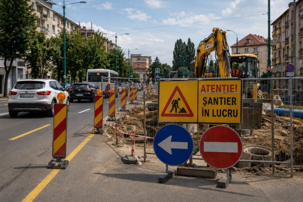 Restricții majore de trafic în Sibiu: Începe un nou val de modernizări la rețelele de utilități