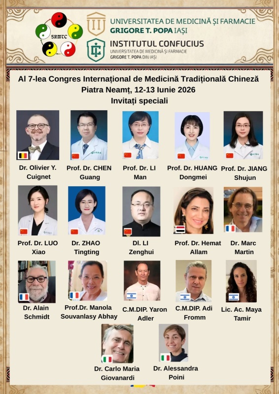 Programul celui de al 7-lea Congres Internațional de Medicină Tradițională Chineză, găzduit de Piatra Neamț