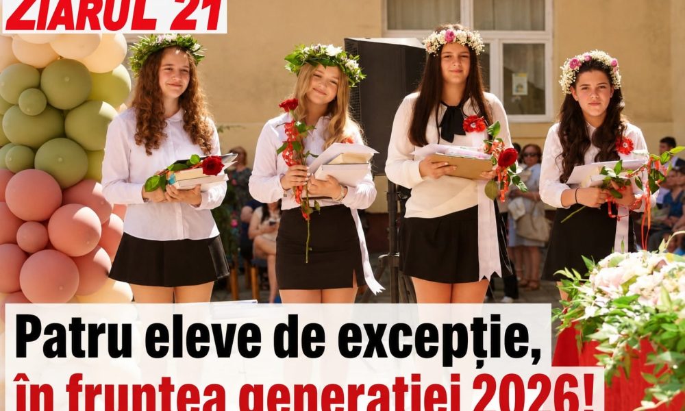 Patru eleve de excepție, în fruntea generației 2026
