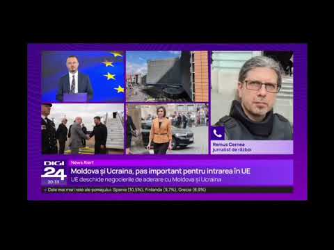 Ucraina și Republica Moldova în Uniunea Europeană! Pas important azi! Intervenție din Kiev la Digi24
