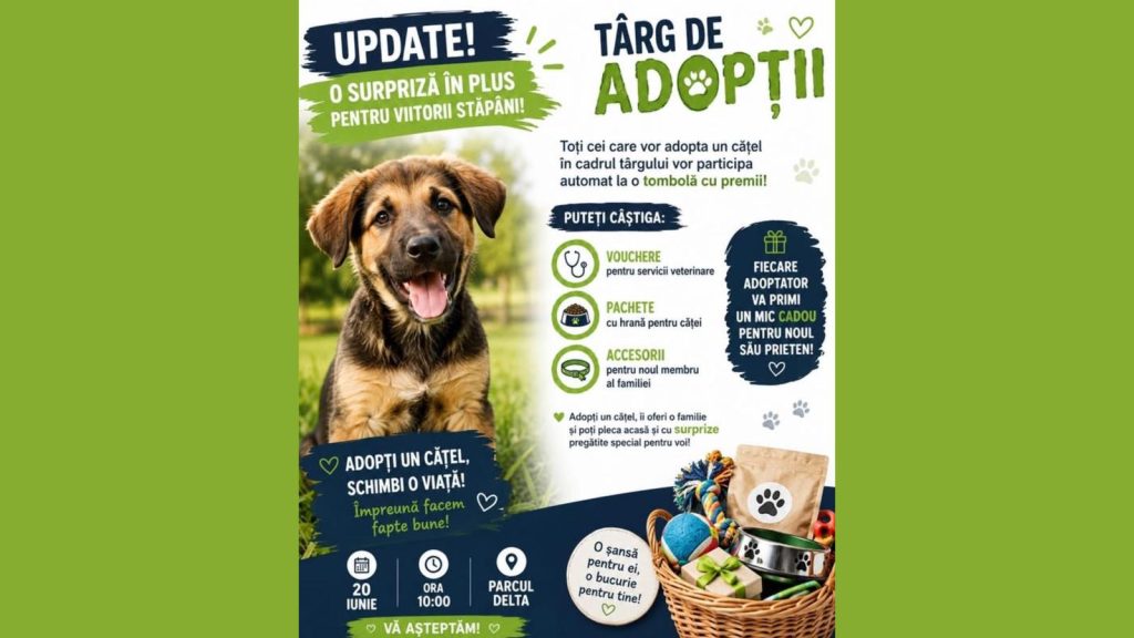 TULCEA: Târg de adopții în Parcul Delta