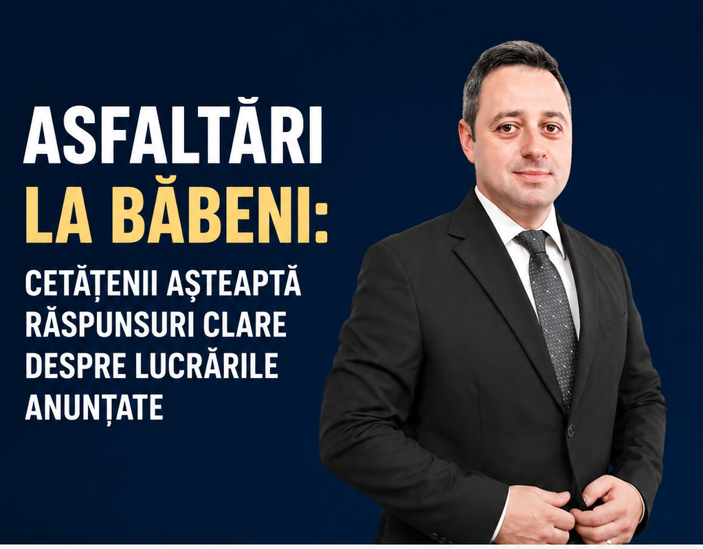 Asfaltări la Băbeni: Întrebările oamenilor rămân fără răspuns