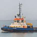 Remorcherul scufundat lângă portul Midia a fost scos la suprafaţă