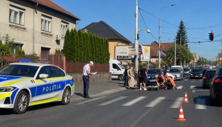 Accident grav în Sibiu: O femeie a fost spulberată în zona unei treceri de pietoni de un șofer de 75 de ani
