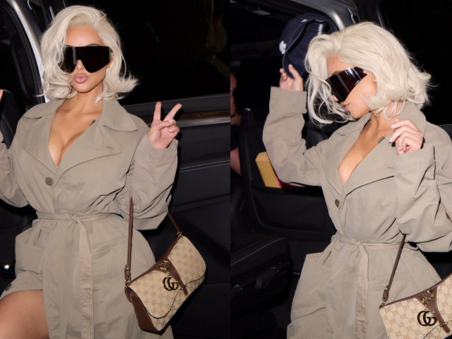 Kim Kardashian și-a schimbat radical look-ul. Vedeta a apărut cu un bob blond platinat inspirat de Marilyn Monroe