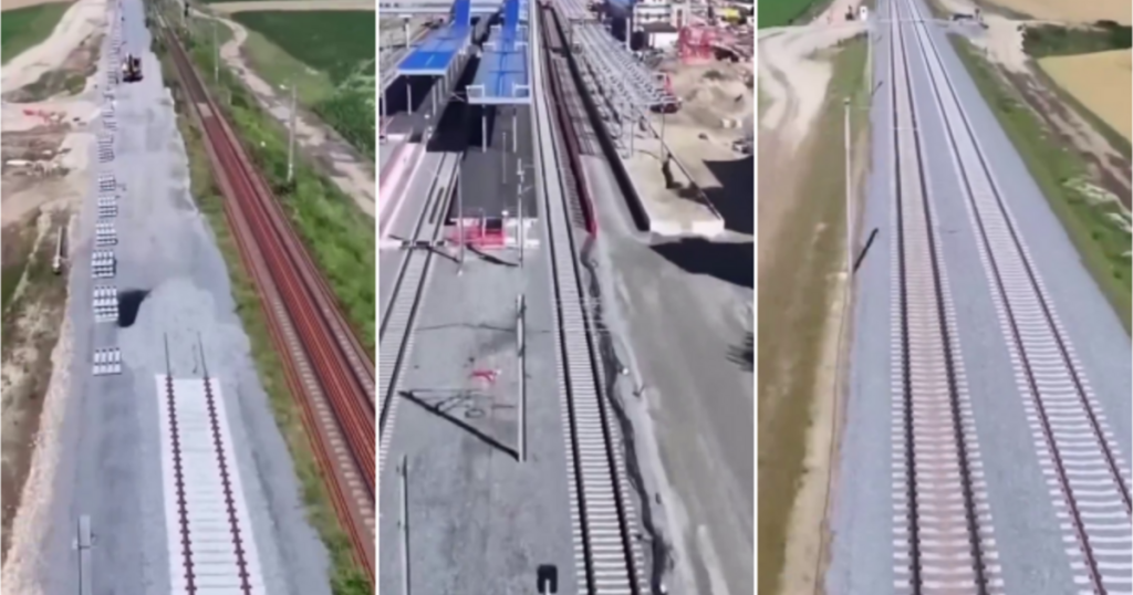 VIDEO. Modernizarea căii ferate Lugoj – Timișoara, gata pe trei sferturi