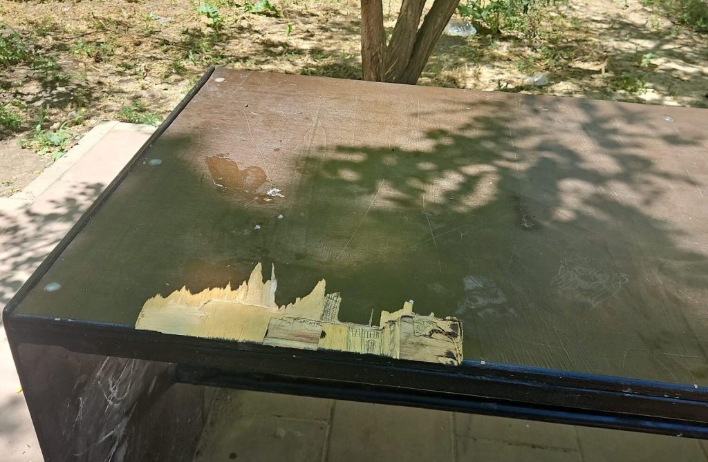 Mobilier urban vandalizat în Tomis Nord. Poliția Locală caută autorii