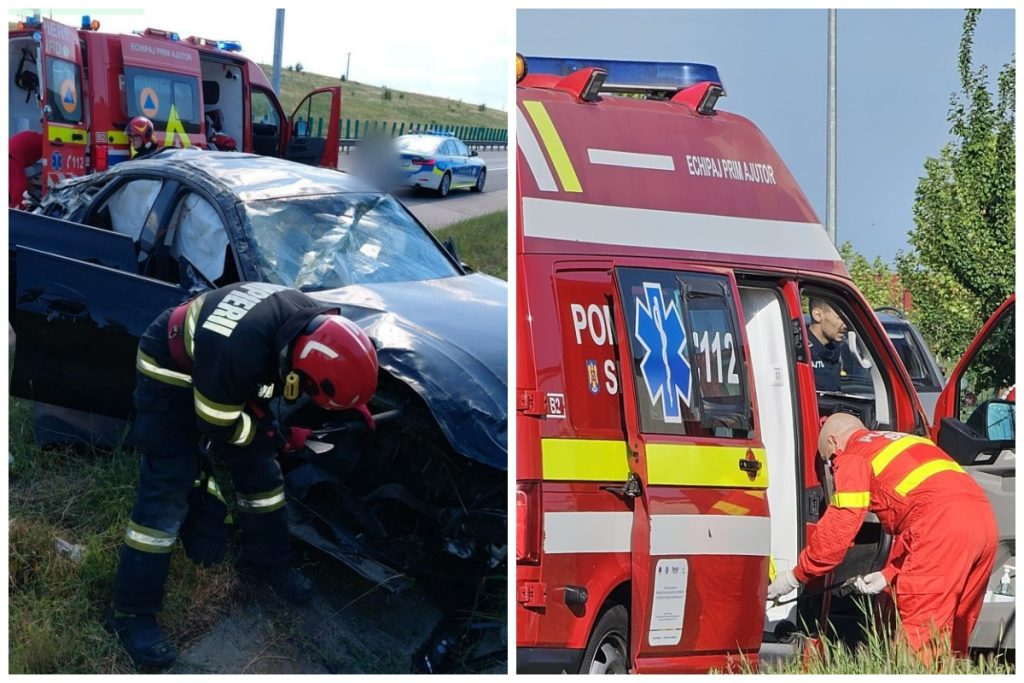 Cauza neașteptată a accidentului de la Cluj, de pe A3. Nu viteza și nici o manevră greșită a șoferului transportat la urgență