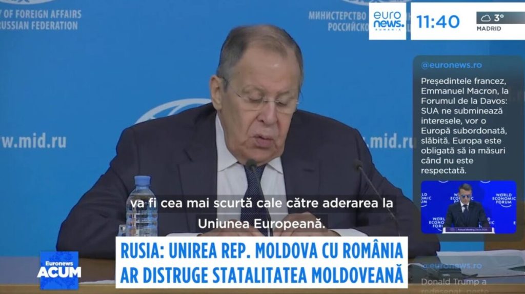 Rusia nu a fost, nu este și nici nu va fi vreodată de acord cu Unirea Moldovei cu România