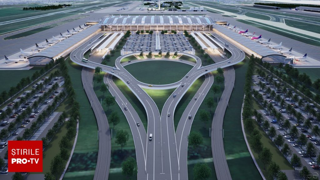 Mega terminal la Aeroportul „Henri Coandă”. Proiect de 176.000 mp pentru 30 de milioane de pasageri anual. FOTO&VIDEO