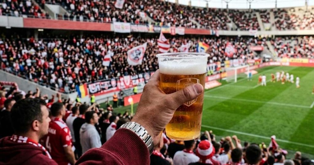 Mai multă relaxare pe stadioane: vot pentru consumul de alcool în timpul meciurilor