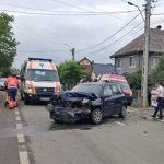 Accident rutier în Sibiu! Un motociclist, în vârstă de 30 de ani, a fost transportat la spital!