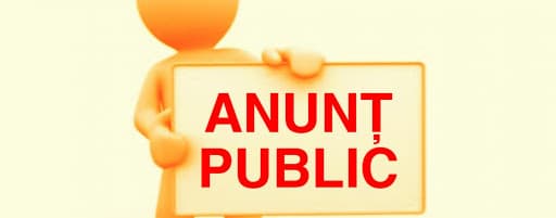 Anunt public privind depunerea solicitării de emitere a acordului de mediu