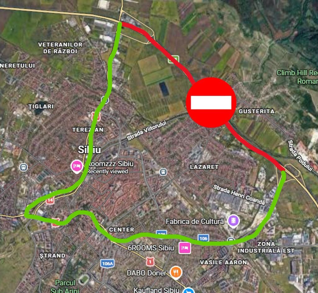 Autostrada A1 se închide din nou în zona Sibiu, în noaptea de miercuri spre joi, pentru montarea unui alt panou