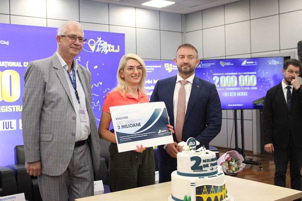 Procuror din Alba, pasagera cu numărul 2 milioane pe Aeroportul Cluj
